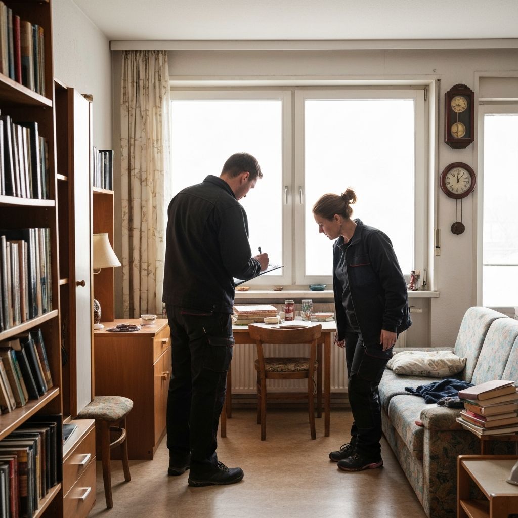 Räumwerk Team bei kostenloser Besichtigung in Nürnberg